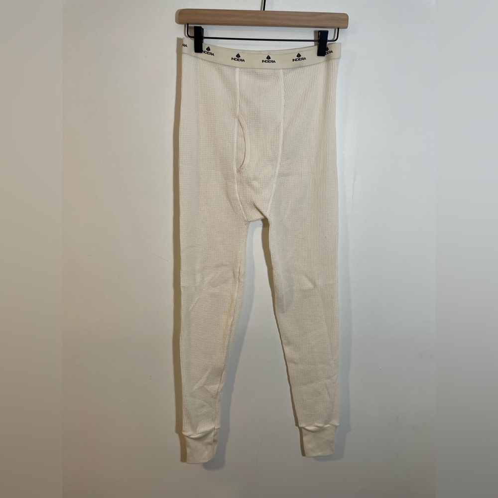 Indera Men's Traditional Waffle Thermal Underwear Bottoms Sz Medium Layer Warmth
